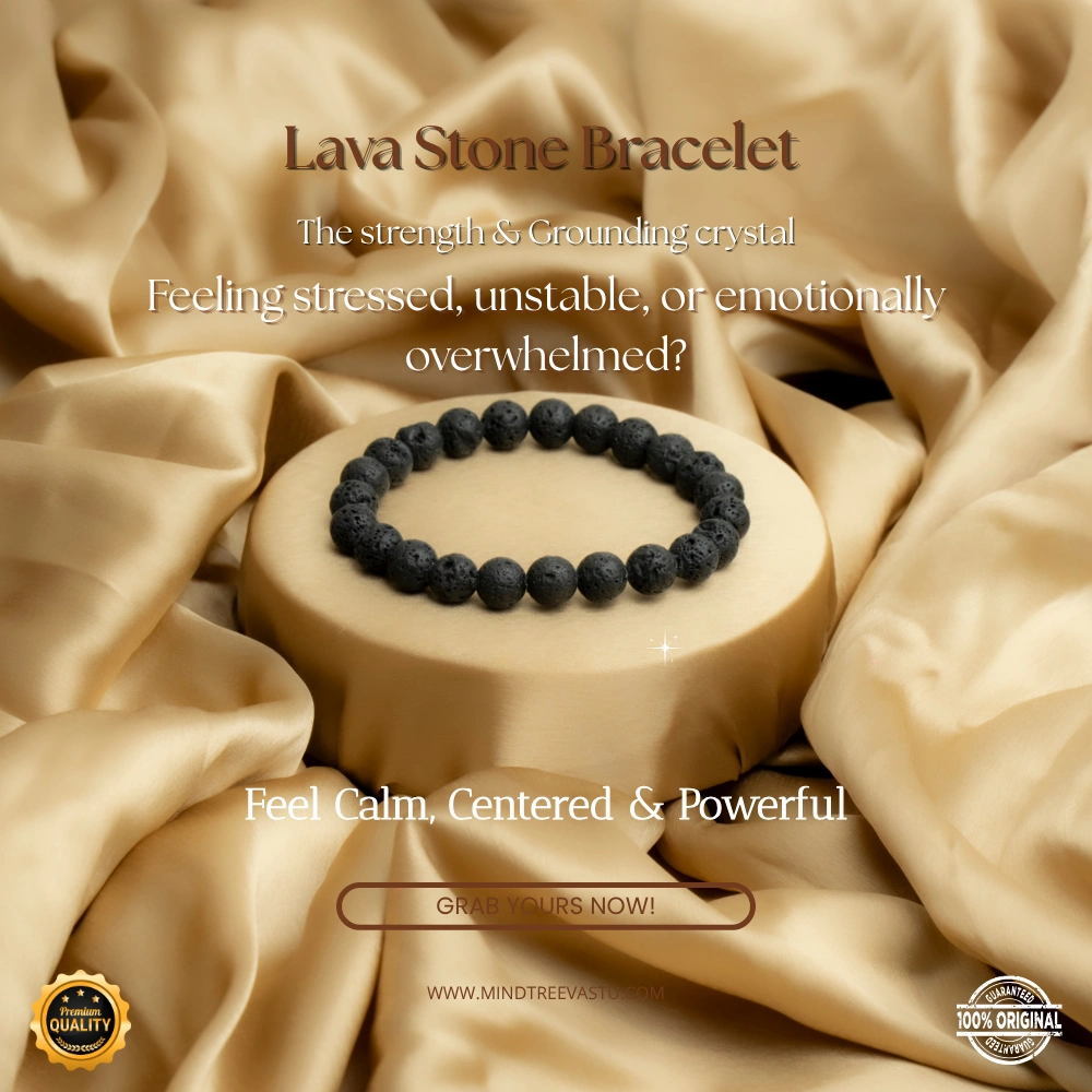 Lava Stone Bracelet - Grounding & Protection Energy Bracelet