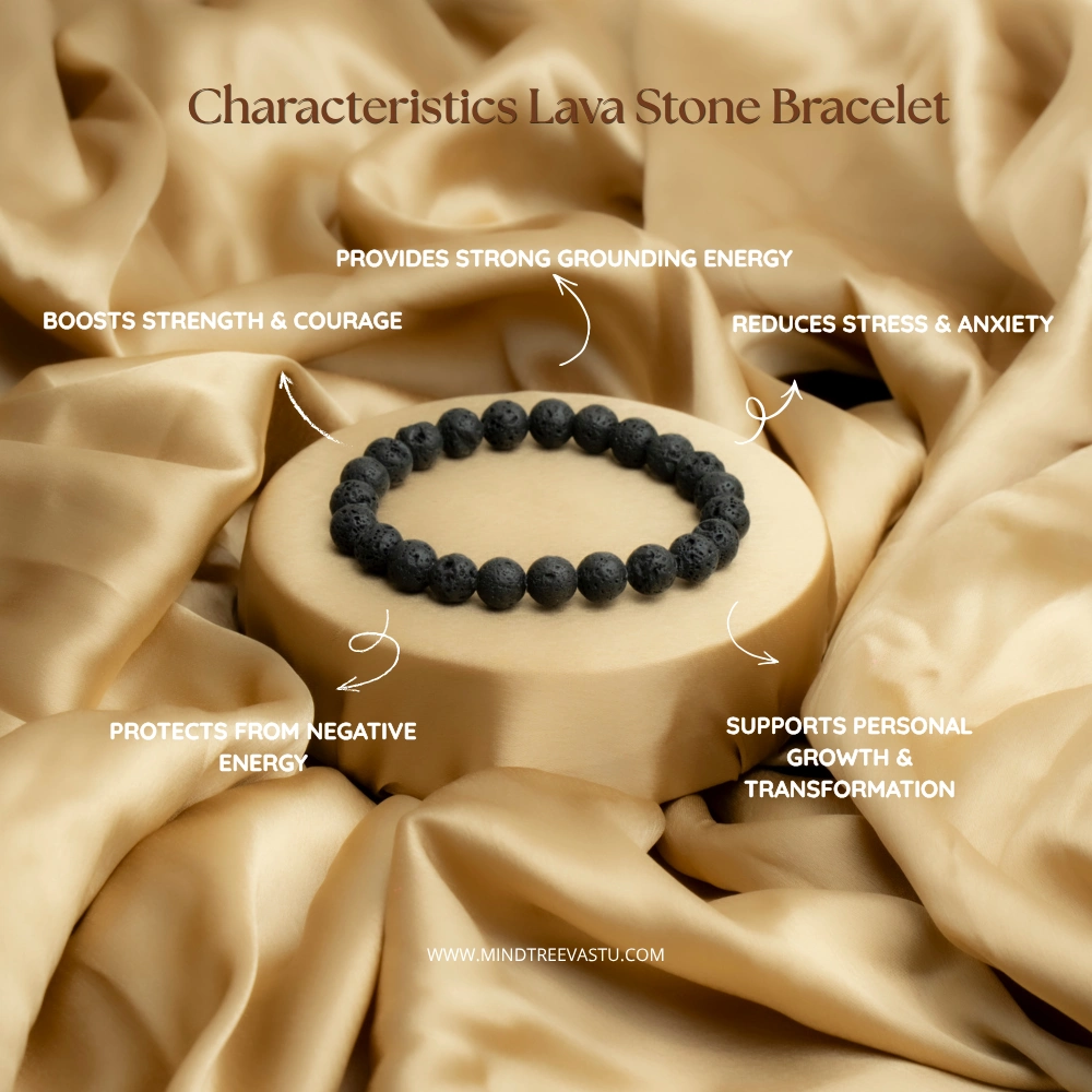 Lava Stone Bracelet - Grounding & Protection Energy Bracelet